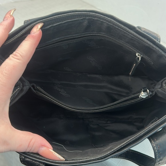 Vintage Fossil leather bag in black - Picture 8 of 10